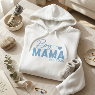 Pojkmamma Hjärtat Est År Modernt Moderskap Citat T Shirt