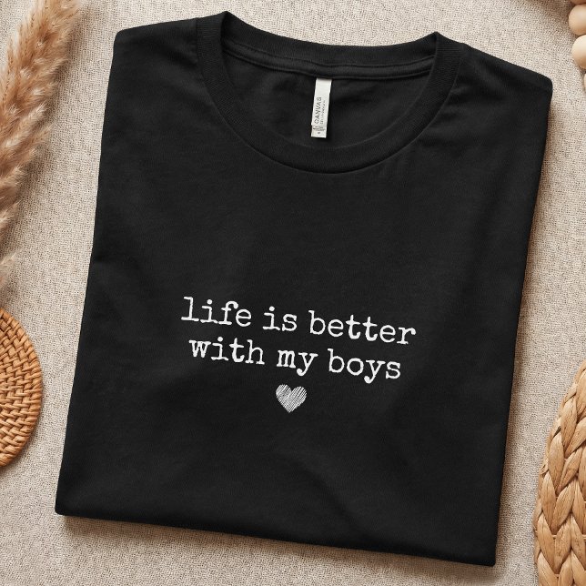 Pojkmamma Liv Enkelt Förälder T Shirt (Skapare uppladdad)