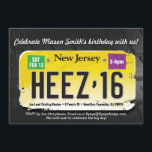 Pojks 16:e födelsedag New jersey licensinbjudan Inbjudningar<br><div class="desc">Tonåring pojkar är svåra att handla för, eller hur? Men en tonårspojk som vingar 16 och får sitt körkort är en milstolpe att fira! Det finns gott om "Sweet sixteen"-konstruktioner där ute, men inte så många utformningar som är inriktade på pojkarna. Den här designen summerar din födelsedagsfirande snabbt. Det är...</div>