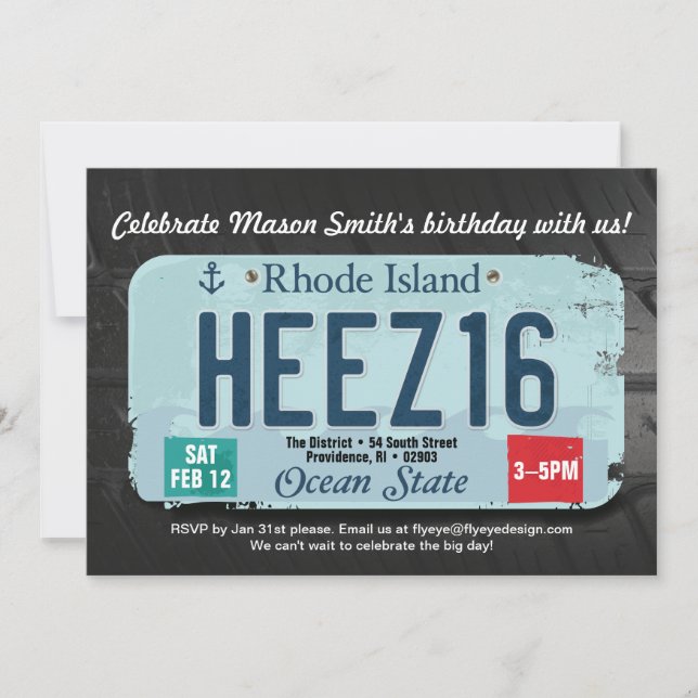 Pojks 16:e RI-licensinbjudan Julkort (Framsida)