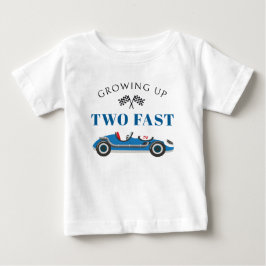 Pojks andra födelsedag Blått Tävling-Personlig T Shirt