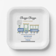 Pojks andra födelsedag Blue Tåg Chugga Choo