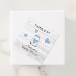 Pojks babydusch, charmering av party gåvor etiketter