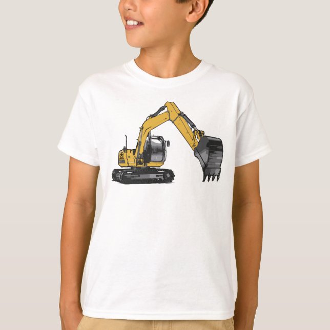 Pojks Big CaterPar-grävare Tee Shirt (Framsida)