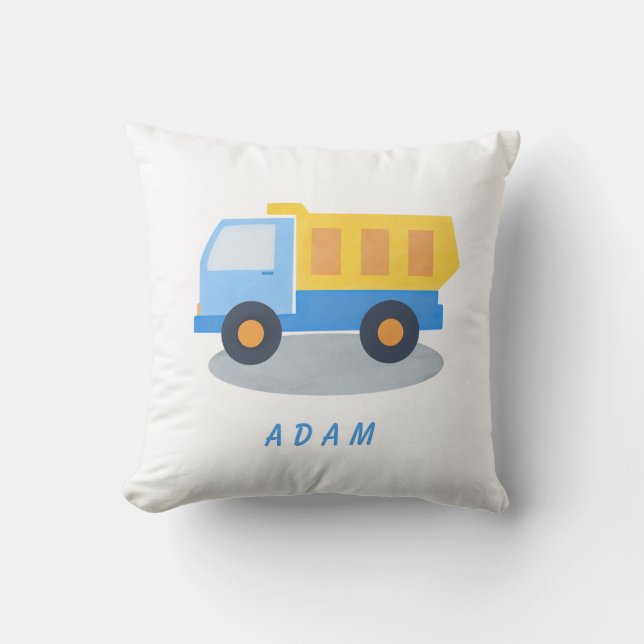 Pojks Blue Lastbil personalize Kudde (Framsida)