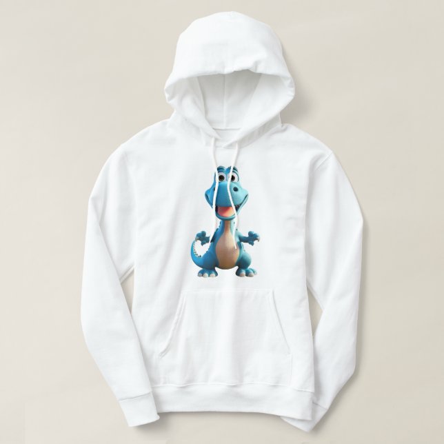 Pojks Cute Dinosaur Hoodie (Design framsida)