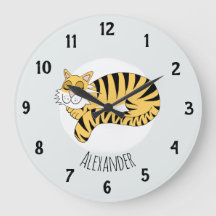 Pojks Cute Jungle Tiger med Namn Kids Nursery