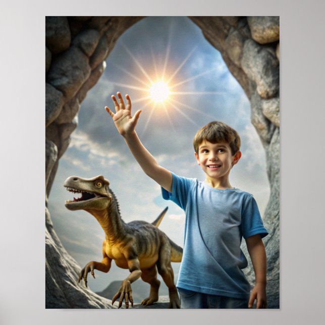 Pojks Dinosaur Äventyr - Utforskning utomhus Poster (Framsidan)