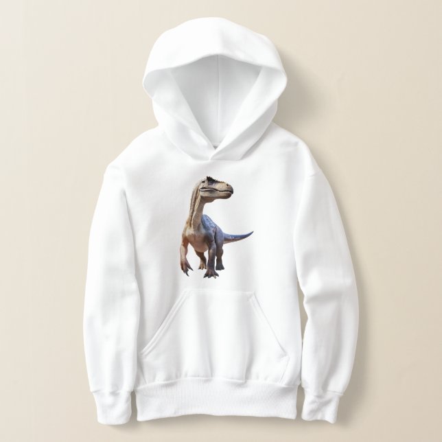 Pojks Dinosaur Hoodie T Shirt (Laydown)