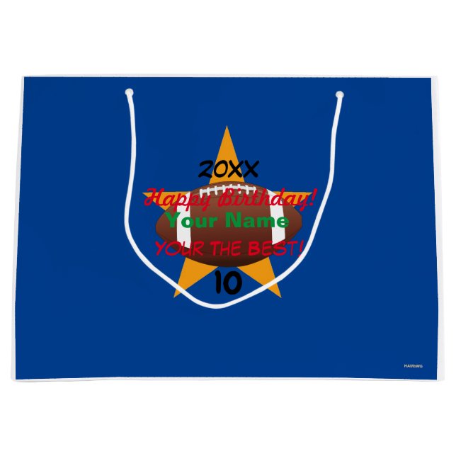 Pojks fotbollsteme Personlig Gift Bag HAMbyWG (Framsidan)