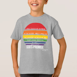 Pojks Grått T-Shirt Rainbow Circle