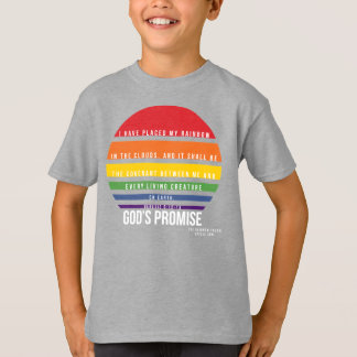 Pojks Grått T-Shirt Rainbow Circle