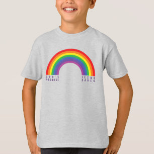 Pojks Grått T-Shirt Rainbow Jesus Saves