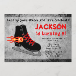 Pojks isskate Extreme Birthday Inbjudningar