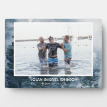 Pojks kristna baptism Méemorative Gift Blue