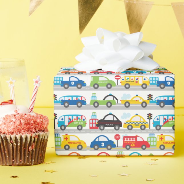 Pojks Sak som flyttar Fordon Namn Presentpapper (Födelsedagsfest)