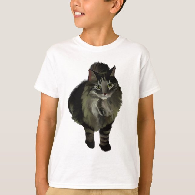 Pojks Shirt Maine Coon Cat T (Framsida)