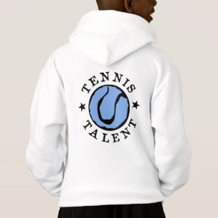Pojks sportkläder tennis hoodie med tryck tee shirt