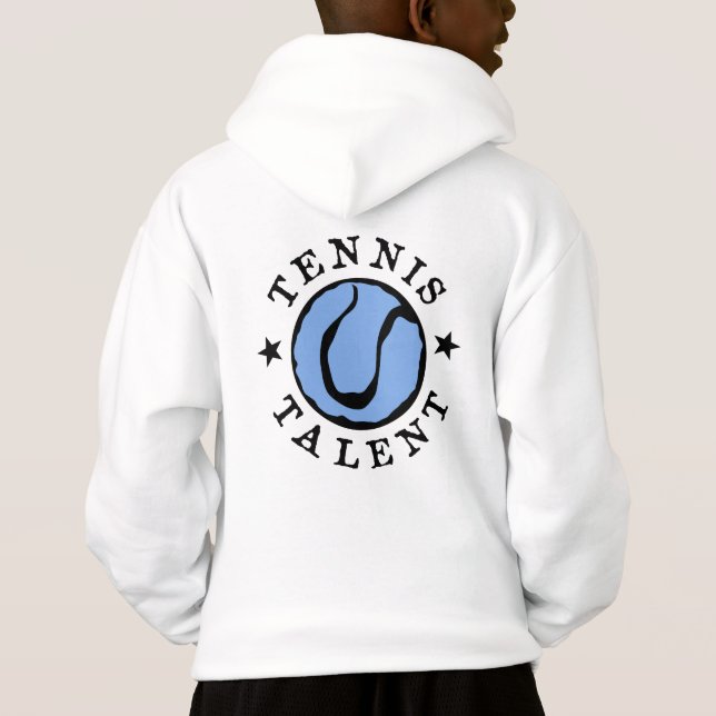 Pojks sportkläder | tennis hoodie med tryck tee shirt (Baksida)