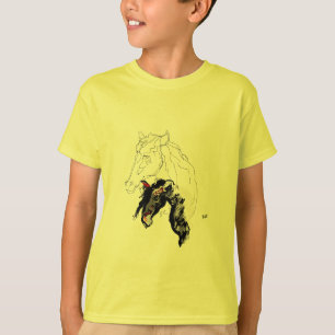 Pojks T-Shirt: Häst i en häst T Shirt