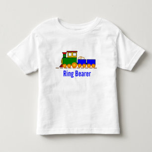 Pojks Tåg Bröllop Ring Bearer T Shirt