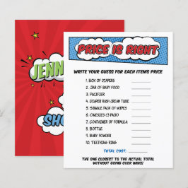 Pojkserie Superhjälte Babyfirande Prisspel