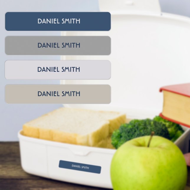 Pojkskola Dagis Namn Klistermärke (Waterproof name labels for school supplies, lunch boxes, day care, baby bottles, and more!)