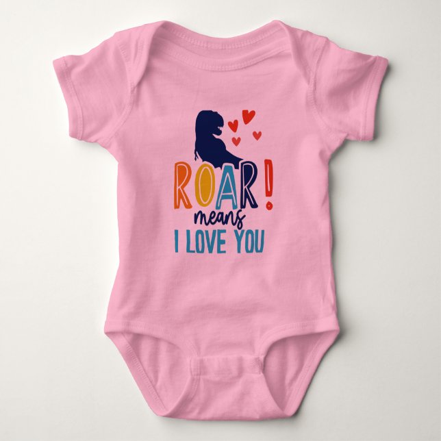 Pojktröja ROAR med kärlek – Dino Kids Tee (Framsida)
