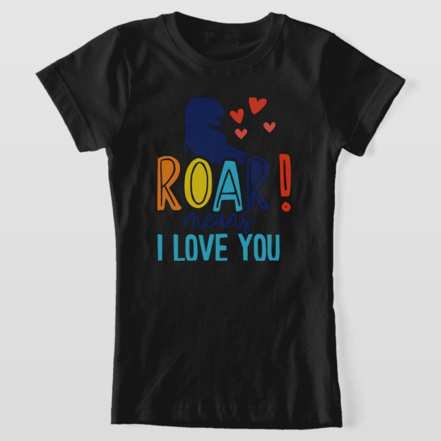 Pojktröja ROAR med kärlek – Dino Kids Tee (Laydown)
