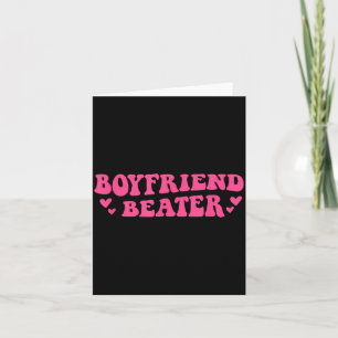 Pojkvän Beater Rolig Flickvän Humor Retro Groo Kort