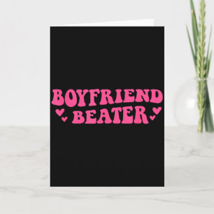 Pojkvän Beater Roligt Girlfriend Humor Retro Groo Kort