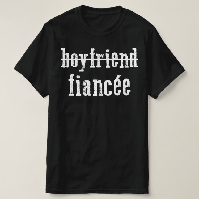 pojkvän fästmö t shirt (Design framsida)