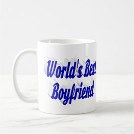 Pojkvän med blå halv text Kaffemugg