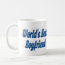 Pojkvän med havsblå halvsnodd text Kaffemugg