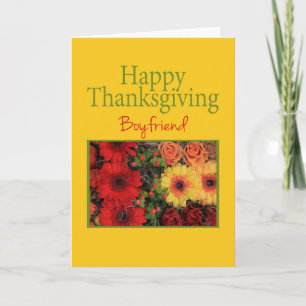 Pojkvänthanksgivingkort Helgkort