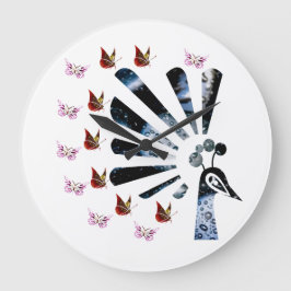 Pojock och fjärilar stor klocka