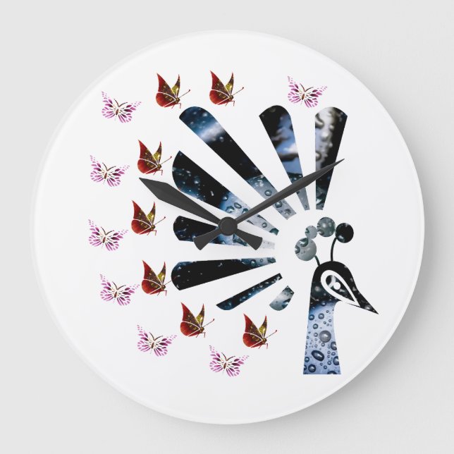 Pojock och fjärilar stor klocka (Framsida)