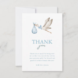 Pojstork Det tar en babystövel för byvårar Tack Kort