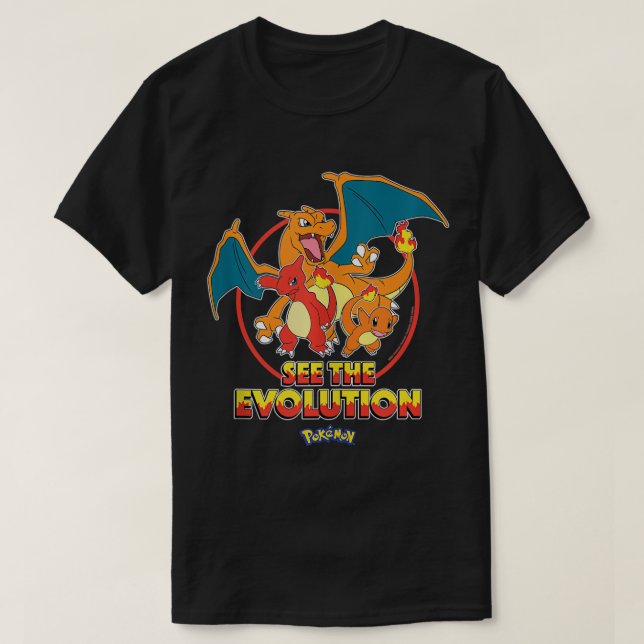 Pok ©mon - Charmander Se Tanktopet Evolution T Shirt (Design framsida)