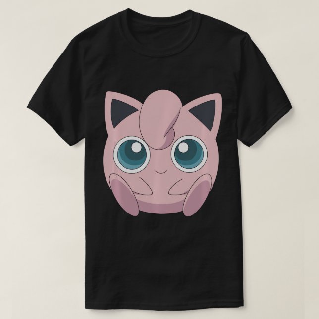 Pok ©mon Jigglypuff Cute Big Ansikte Långärmad T-S T Shirt (Design framsida)