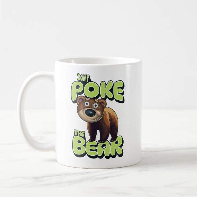 Poka inte björnen kaffemugg (Vänster)