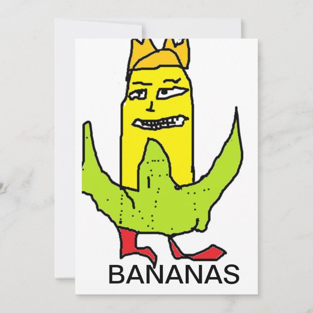 Poke Banana Inbjudningar (Framsida)