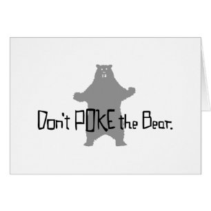 Poke inte BEAR Hälsningskort