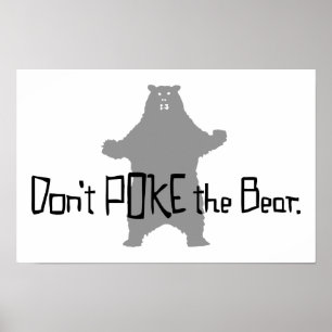 Poke inte BEAR Poster