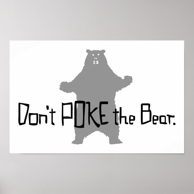 Poke inte BEAR Poster (Framsidan)