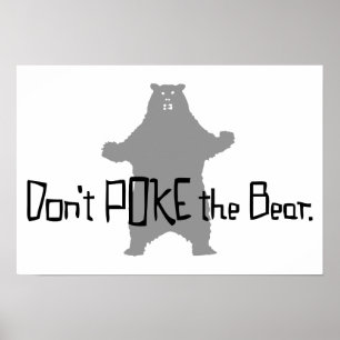 Poke inte BEAR Poster