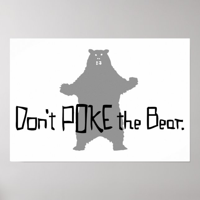 Poke inte BEAR Poster (Framsidan)