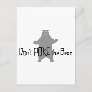 Poke inte BEAR Vykort