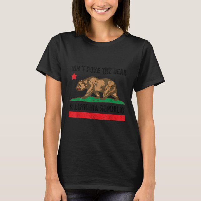 Poke inte Kalifornien T Shirt (Framsida)
