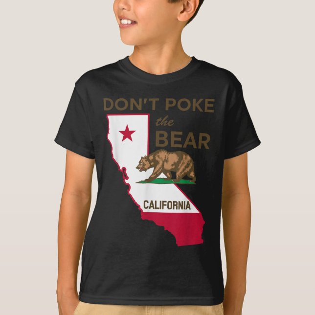 Poke inte Kalifornien T Shirt (Framsida)